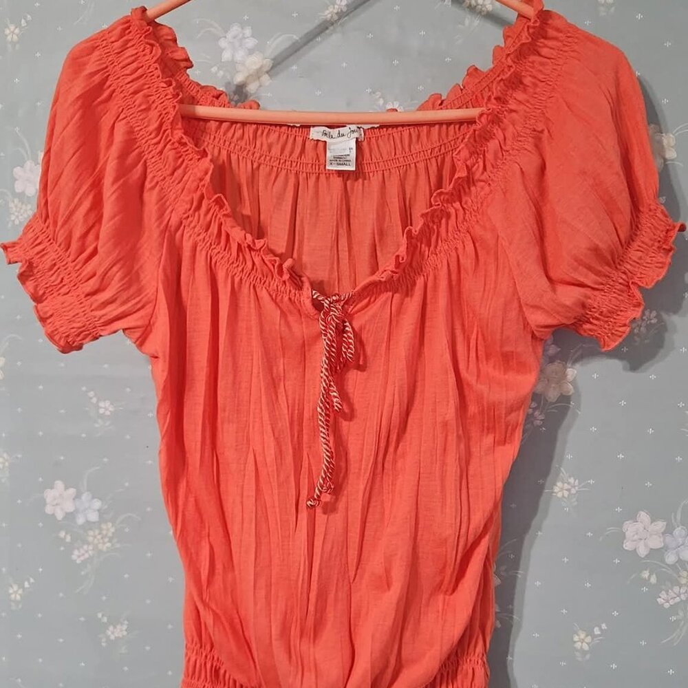 Belle Du Jour XS Blouse - Flowy, elastic top